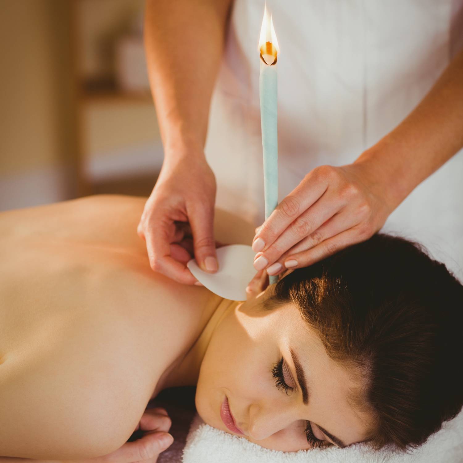 Ear candle product packaging and contents